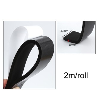 2m /Roll 3cm Width 10mm Thickness Foam Strips With Adhesive High Density Foam Closed Cell Tape Seal For Doors And Windows