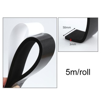 5m /Roll 5cm Width 3mm Thickness Foam Strips With Adhesive High Density Foam Closed Cell Tape Seal For Doors And Windows