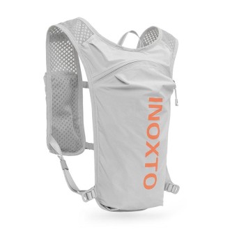 INOXTO 591 5L Multifunctional Marathon Outdoor Chest Hydration Backpack(Light Gray and Orange)