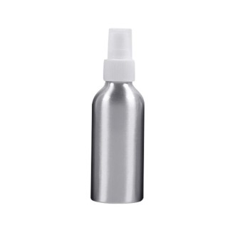 5 PCS Refillable Glass Fine Mist Atomizers Aluminum Bottle, 120ml(White)