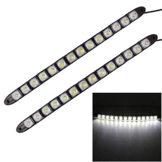 2 PCS  7W 14 LED SMD 5050 Flexible Snake LED Car Daytime Running Lights, DC 12V