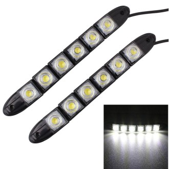 MZ 3W 2 PCS 160LM 6 LED SMD 5050 Flexible Snake LED Car Daytime Running Lights, DC 12V