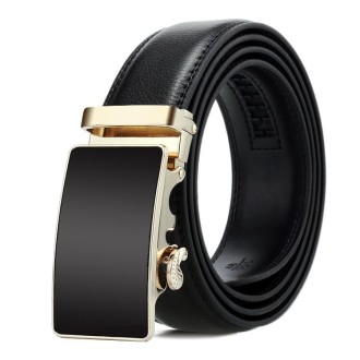 Dandali Casual Men Automatic Buckle Belt Business Soft Leather Pants Band, Length (cm): 125cm(ZD-27)