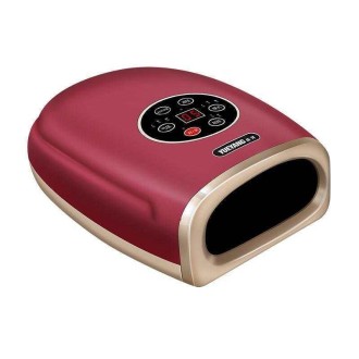 Hand Finger Joint Massager Wrist Palm Physiotherapy Mouse Hand Meridian Acupoint Massager, Specification: Charging(Rose Red)