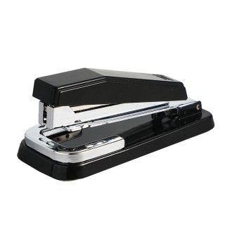 Deli 0414 Stapler Portable Rotatable Stapler 0012 Staple Nail(Black)