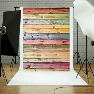 Photo Studio Prop Wood Grain Background Cloth, Size:1.5m x 2.1m(1100)