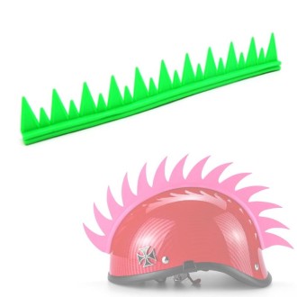 2 PCS BSDDP Motorcycle Helmet Decorative Cockscomb Silicone Sticker(Green)