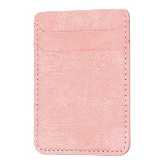 BFK13 Frosted Card Bag Mobile Phone Back Sticker(Pink)