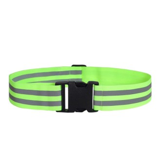 3 PCS Outdoor Adjustable Night Running And Cycling Reflective Waistband, Specification: 5cm Width(Green)