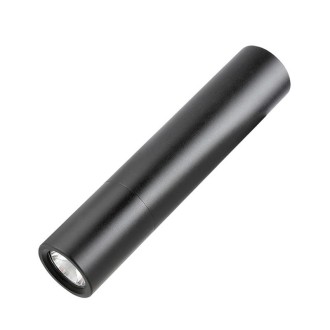 1800mAh LED Outdoor Strong Lighting Lithium Battery Flashlight, Color: Fixed Focus Black