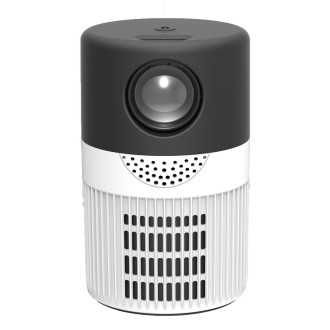 T400 3000 Lumens LED Mini Projector Support Wifi Screen Mirroring, Plug Type:US Plug(Black White)