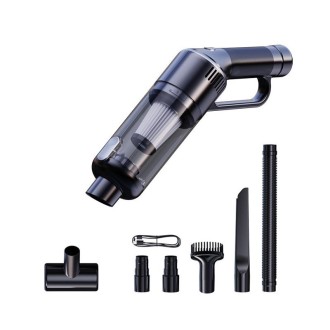 SUITU ST-8005 Cordless Car Handheld Vacuum Cleaner Portable Compact Dust Collector, Model: Black 8pcs /Set