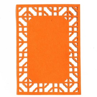 School Stereo Colorful Thick Non-woven Background Pad Decoration Materials, Size: 40x28cm(Orange)