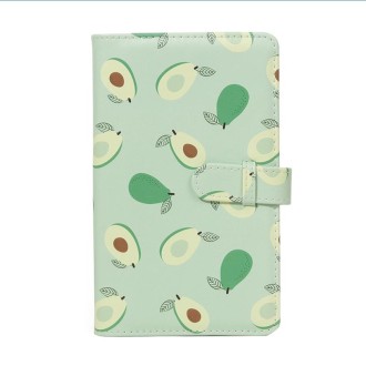 CAIUL 3 Inch PU Photo Album Large Capacity Business Card Holder Photo Storage Book(avocado)