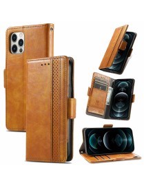 For iPhone 13 Pro Max CaseNeo Business Splicing Dual Magnetic Buckle Horizontal Flip PU Leather Case with Holder & Card Slots & 