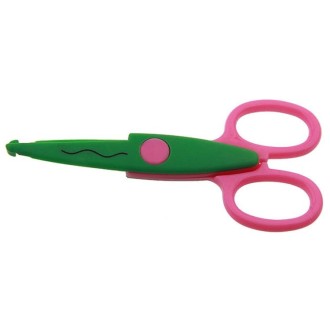 5 Inch Children Safety Lace Scissors Kindergarten Fun Scissors DIY Photo Album Cutter, Model: Big Wave