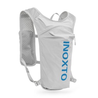 INOXTO 591 5L Multifunctional Marathon Outdoor Chest Hydration Backpack(Light Gray and Light Blue)