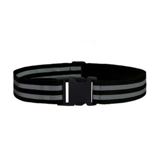 3 PCS Outdoor Adjustable Night Running And Cycling Reflective Waistband, Specification: 5cm Width(Black)