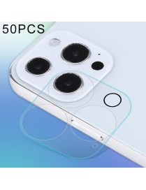 For iPhone 13 Pro 50pcs HD Rear Camera Lens Protector Tempered Glass Film