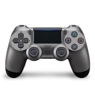 For PS4 Wireless Bluetooth Game Controller Gamepad with Light, US Version(Grey)