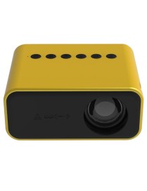 T500 1920x1080P 80 Lumens Portable Mini Home Theater LED HD Digital Projector With Remote Control & Adaptor(Yellow)