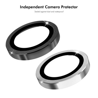 For Xiaomi 13 Lite 4G ENKAY Hat-Prince 9H Rear Camera Lens Aluminium Alloy Tempered Glass Film(Black)