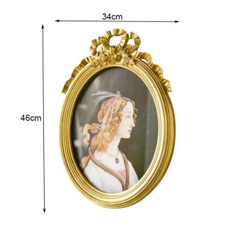 Retro Imitation Wood Home Decor Photo Frames, Spec: Bow Round Box