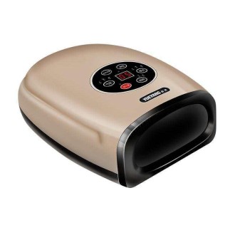 Hand Finger Joint Massager Wrist Palm Physiotherapy Mouse Hand Meridian Acupoint Massager, Specification: Charging(Amber Gold)