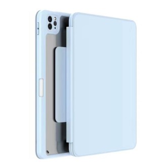 For iPad Pro 12.9 2022 / 2021 / 2020 / 2018 Mutural Jianshang Series Tablet Leather Smart Case(Sky Blue)