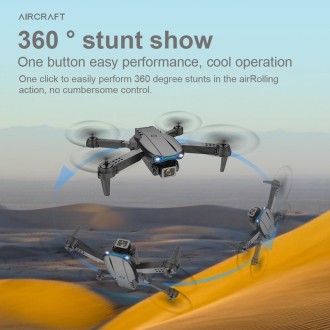 E99 Max 2.4G WiFi Foldable 4K HD Camera RC Drone Quadcopter Toy, Dual Camera (Grey)