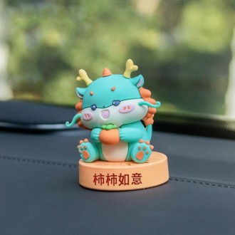 Car Dragon Auspicious Aromatherapy Ornaments Cute Decoration, Style: Everything Goes Well 9905B