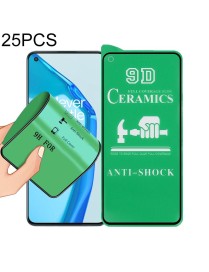 For OnePlus 9R 25 PCS 9D Full Screen Full Glue Ceramic Film