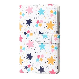 CAIUL 3 Inch PU Photo Album Large Capacity Business Card Holder Photo Storage Book(Colorful star)