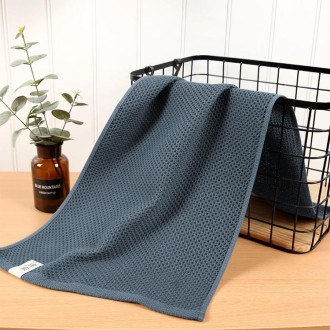 Soft Face Bath Hair Cotton Towel Set 33*72 CM(Dark Gray)