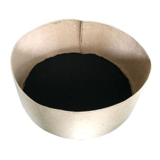 120x30cm 340L Felt Planting Barrel Indoor Outer Round Plant Bag Non-Woven Seedling Bag(Camel)