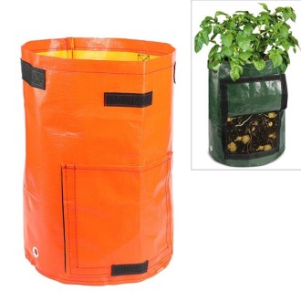 Potato Planting PE Bags Vegetable Planting Grow Bags Farm Garden Supplies, Size: 23cm x 28cm(Orange)