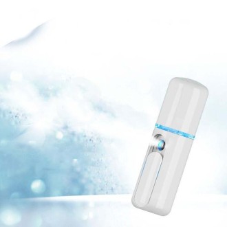 Handheld Facial Spray Water Replenishing Instrument Automatic Disinfection Alcohol Sprayer(White)