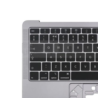 For Macbook Air 13 2020 M1 A2337 C-side Cover + UK Edition Key Board (Black)