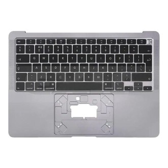 For Macbook Air 13 2020 M1 A2337 C-side Cover + UK Edition Key Board (Black)