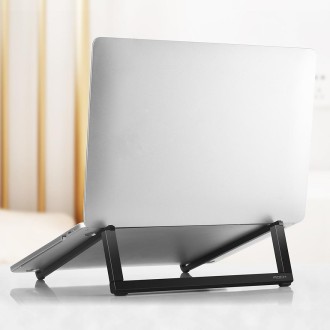 ROCK Mini Ultrathin Portable Foldable Design Laptop Bracket Stand(Black)