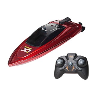 Children 2.4G Mini Remote Control Boat Summer Water Play Electrical Submarine Boys Toys(Red)