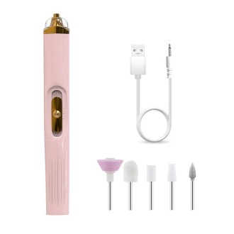 BZX5 5 In 1 USB Nail Polisher Peeling Manicure(Rose Pink)