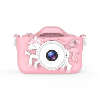 Q8 Children Camera HD Dual-lens Camera Cartoon Children Digital Camera, Style:2.0MP(Pink)