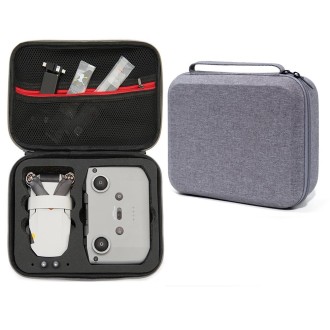 For DJI Mini 2 SE Grey Shockproof Carrying Hard Case Drone Storage Bag, Size: 24 x 19 x 9cm (Black)