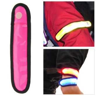 Battery Power Glow Stick Clip-on Marker Polymer Strip LED Light Flashlight(Magenta)