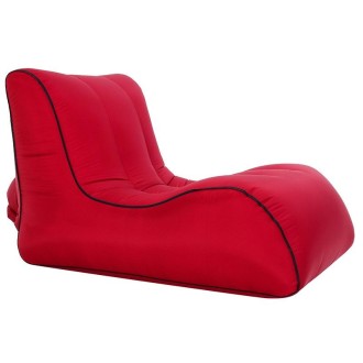 BB1803 Foldable Portable Inflatable Sofa Single Outdoor Inflatable Seat, Size: 70 x 60 x 55cm(Red Wine)