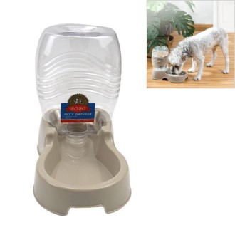 Utility Automatic Drinking Water Dispenser Detachable Bottle with Dish Feeder for Cats and Dogs， Random Color Delivery