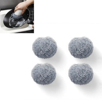 4 PCS / Set Polyester Cleaning Brush Pot Brush Replacement Heads