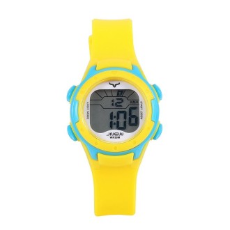 JNEW 9688-28 Children Multi-Function Colorful Backlight Waterproof Sports Electronic Watch(Yellow)