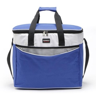 34L Large Oxford Thermal Insulation Package Picnic Portable Container Bags the Plant Package Food Insulated Bag Cooler Bags(Blue